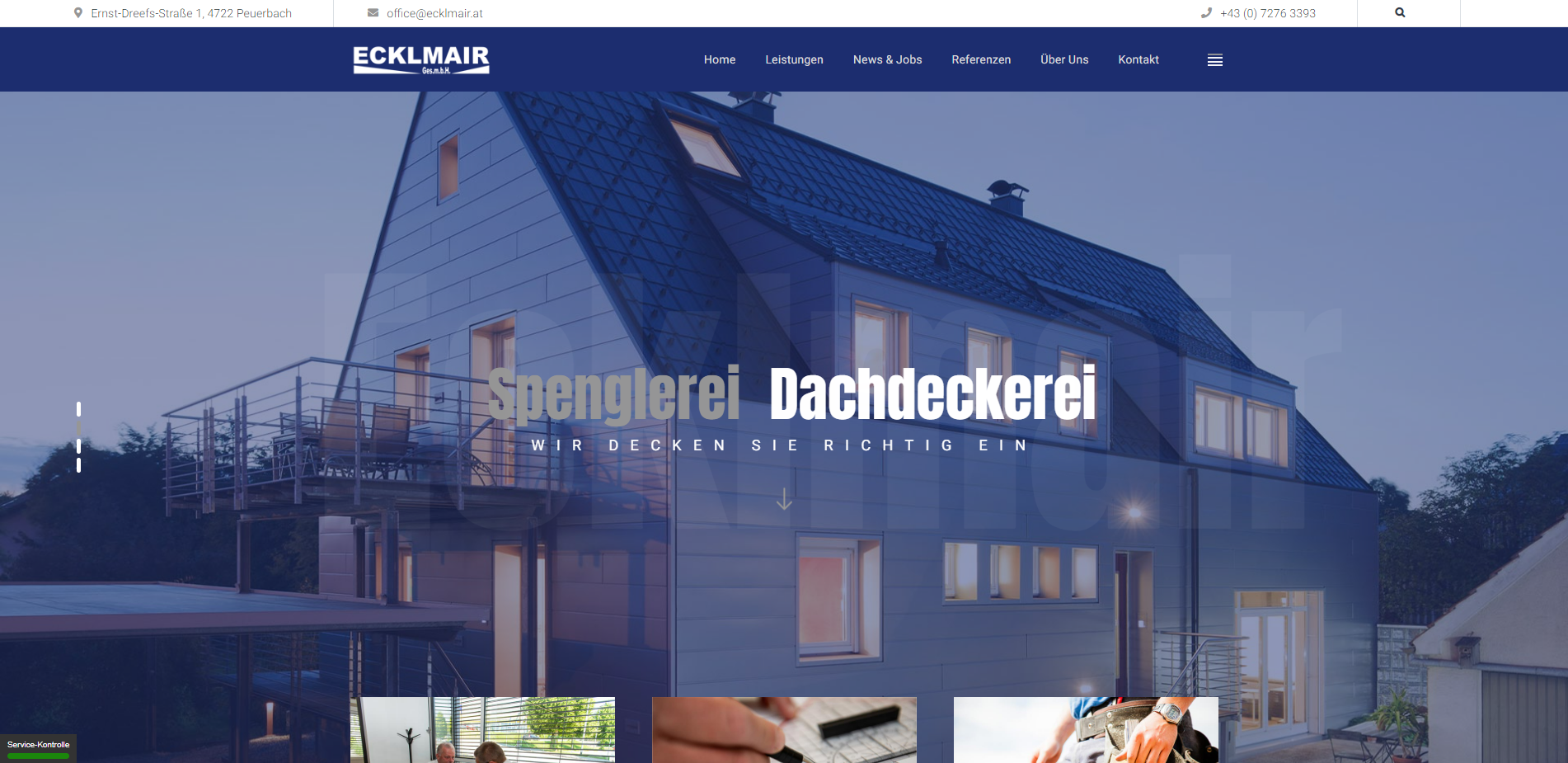 Fassadenbau Ecklmair neue site Ecker EDVSysteme GmbH